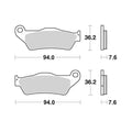 Galfer EC-F 350 21-25 Race Front Pads for Gas Gas Orthotic Insoles