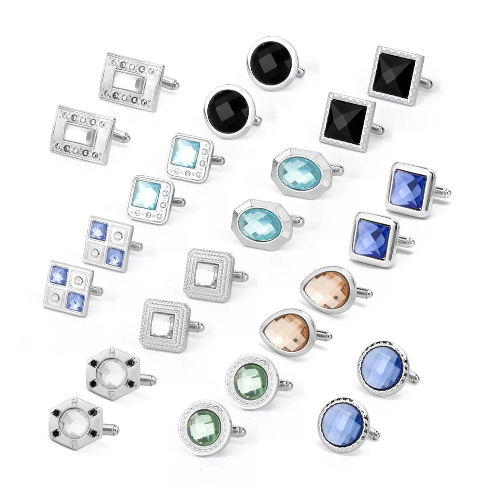 Hot Selling Men's Fashionable Cufflinks High-end studded Diamond Cufflinks Luxury for Parties