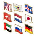 Souvenirs Soft Hard Enamel Pins Badge USA Uk Country Flag Women Fine Brooch Pin Bulk Saudi Foundation Day Brooch for Hijab