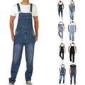 Men's Bib Overall Big and Tall Denim Overalls Casual Duck Bib Overall Regular Fit Fashion Jean With Pockets Jumpsuit
