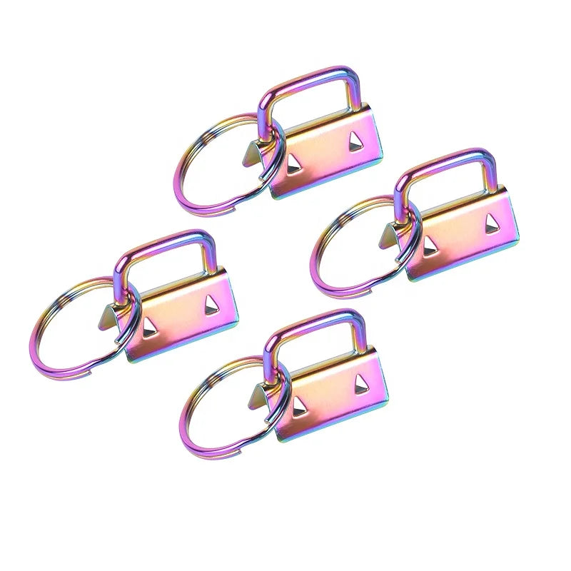 Low Price Wholesale Handbag Accessories Various Color 1 Inch Key Fob Hardware With Ring