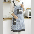Literary Apron New Cartoon Rabbit Flower Department Japanese Fashion Restaurant Sleeveless Adult Studio Cotton and Linen Apron