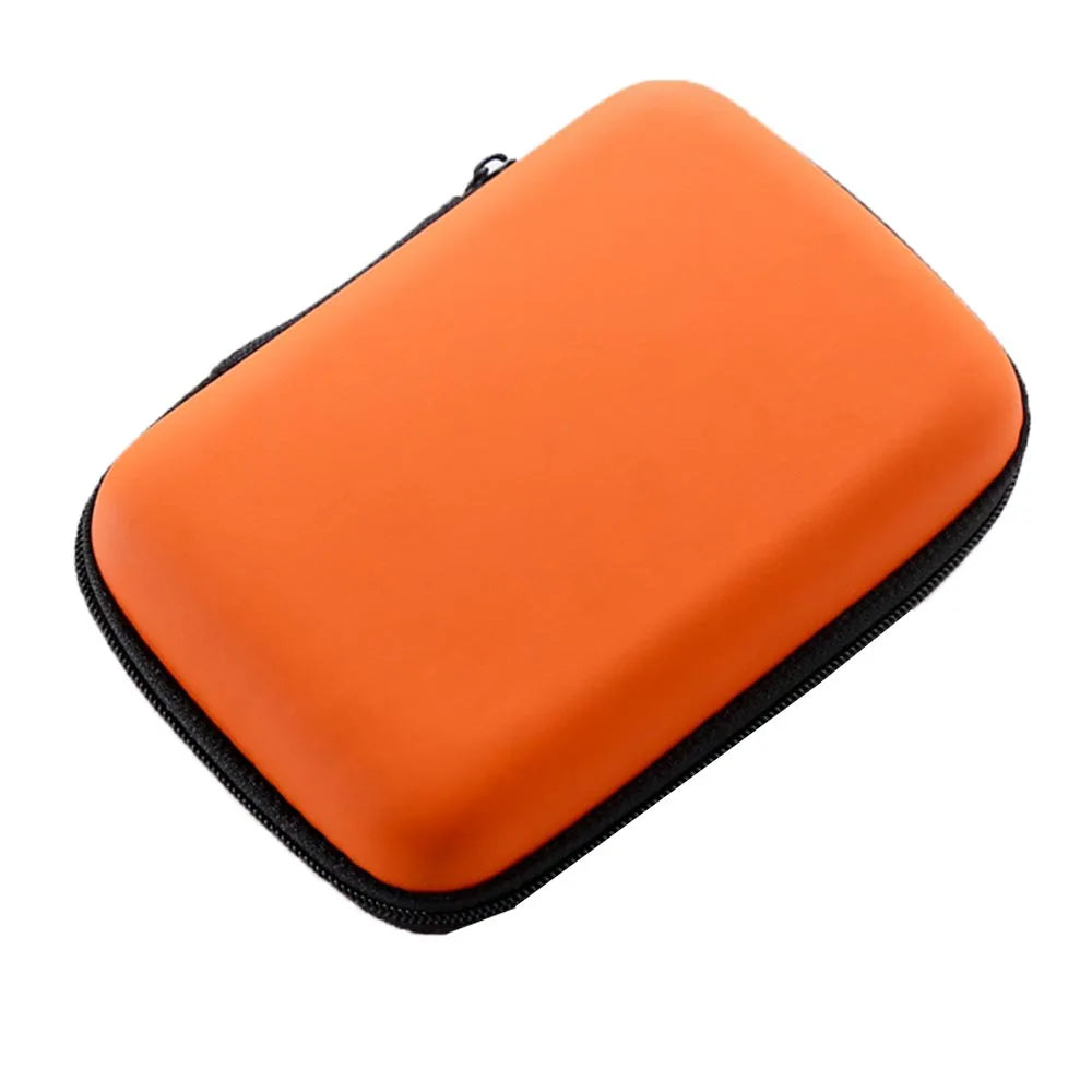 Factory Price 2.5" HDD Bag External USB Hard Drive Disk Mini Usb Cable Case Cover Pouch Earphone Bag for Laptop Hard Disk Case