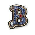 Wholesale Custom Rhinestone English Alphabet Letter Mixed Embroidered Patch for Clothing Badge Paste for Clothes Bag Pant Shoes