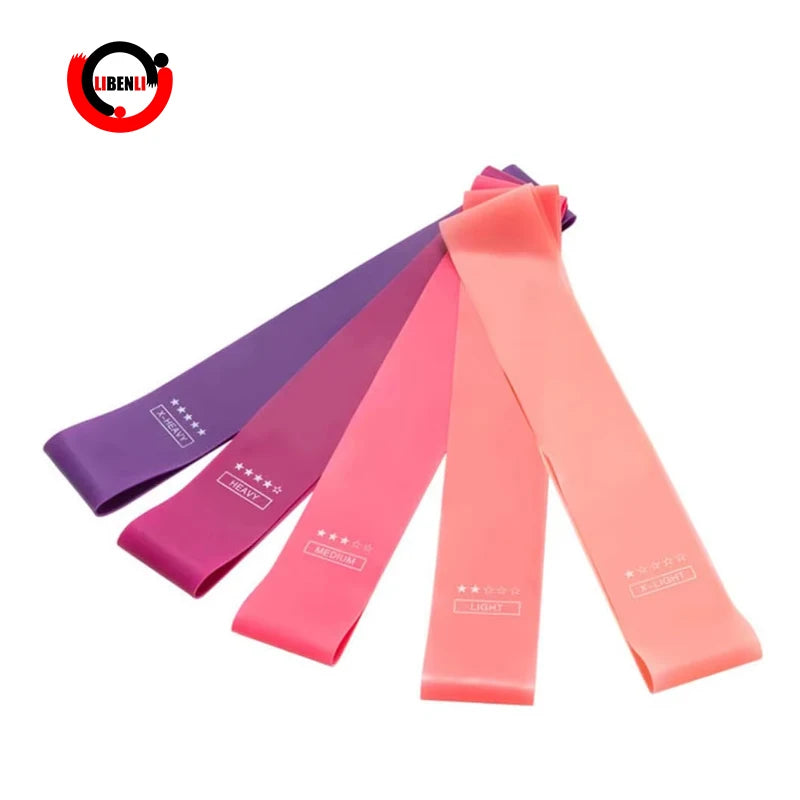 Top Women Legs and Booty  Mini Color Different Resistance Loop Bands Set for Home Gym Yoga Fitness Exercise Resistance Band