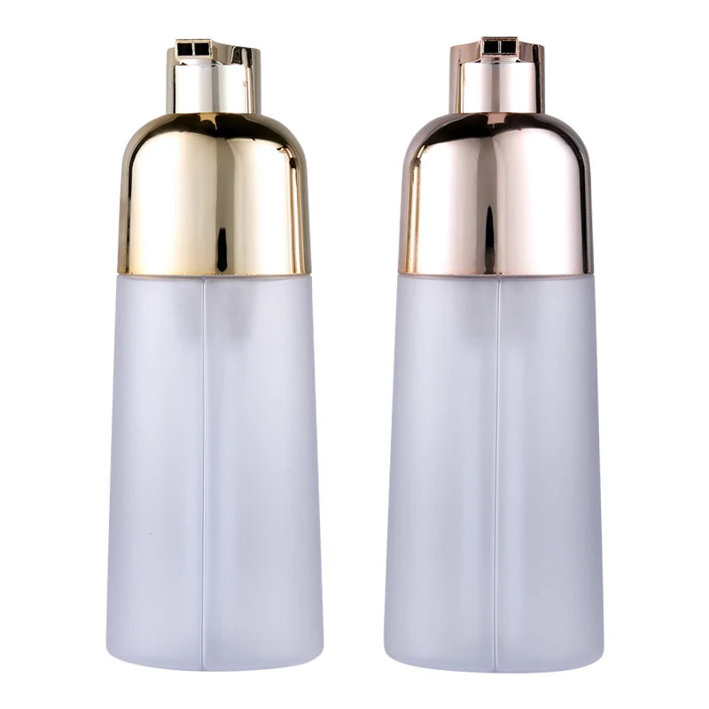 SUNRIPACK 500ml Packaging Plastic Bottle Double Cavity Lotion Pump Bottle Cosmetics Shampoo Bottle for Hair Dye