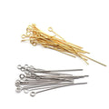 Handmade DIY Stainless Steel Number 9 Shaped Eye Head Pins Needles Connectors Jewelry Accessories Wholesale