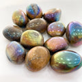 Hot Sale Natural Quartz Crystal Gravel Aura Tiger Eye Stone Tumbled Stone