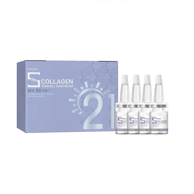 Wholesale 5 Ml* 4 Pcs/ Box Collagen Stemcell Suncream SPF 50