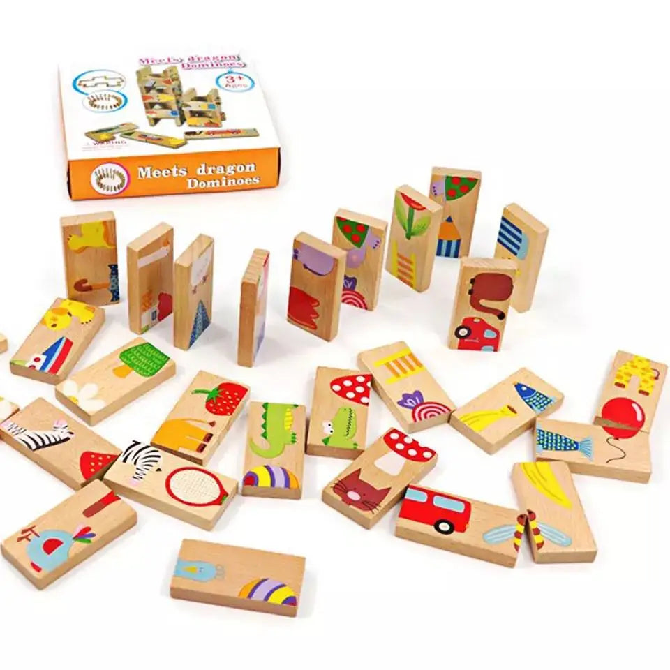 Kids Games Domino Puzzle  Hot Selling Educational Toys for Wholesale