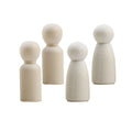 55mm Children's Graffiti Painted Small Wooden Doll Boys and Girls Wooden Doll Natural Wood Color Puppet Family MegaBDM