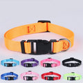 9 Colors Cheap Wholesale Nylon Adjustable Dog Collar Pet Collar Plain for Dogs