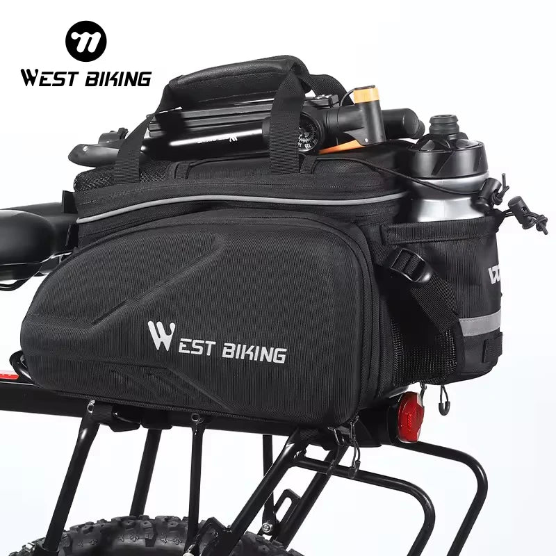 WEST BIKING Multi-functional Cycling Motorcycle Bicycle Pannier Bike Waterproof Bicycle Saddle Transportation Bag