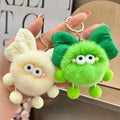 New Kawaii Otter Rabbit  Bow Car Doll Pendant Keychain Fashionable Coal Ball Dumpling Bag for Backpack Car Keychain