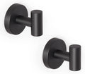HONGDEC Modern Metal Nickel Bathroom Robe & Towel Hooks Wall Mount for Hotel Use