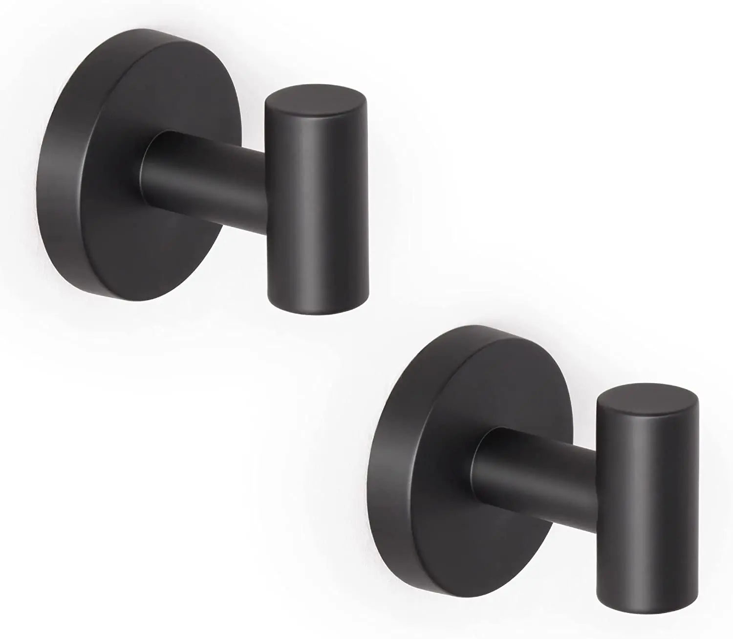 HONGDEC Modern Metal Nickel Bathroom Robe & Towel Hooks Wall Mount for Hotel Use