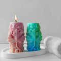 Leaf Cylindrical Candle Silicone Mold Diy Handmade Aromatherapy Stones Homemade Soap Silicone Mold Custom