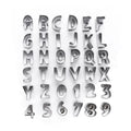 36pcs Stainless Steel Christmas Alphabet Number Cookie Cutter Biscuit Mold Cake Embossing Tool Set Food Grade Eco-Friendly 3D