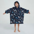 China Factory One Size Fits All Wearable Blanket Hoodie for Kids Girls Oversized Sherpa Hooded Blankets Sweatshirt with Pocket MegaBDM