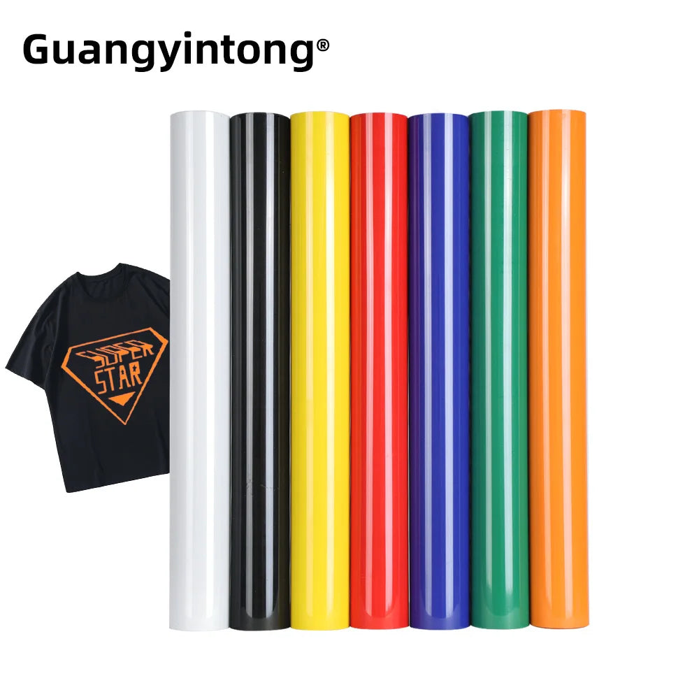 Guangyintong Htv on Bags Small Rolls Heat Transfer Vinyl Peach Htv Vinyl