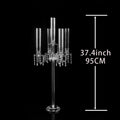 Modern High Transparent Crystal Cylinder Candlestick Acrylic Wedding and Event Party Table Decoration for Home Decoration