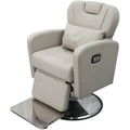 Kisen Modern Luxury Electric Barber Chair for Nail Salon and Spa Leather Shampoo Chair with Massage Feature Metal Construction