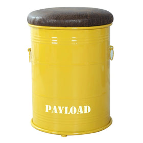 Industrial Style American Retro Bar Stool Round Tin Barrel Bar Stool for Storage Stools Iron Craft