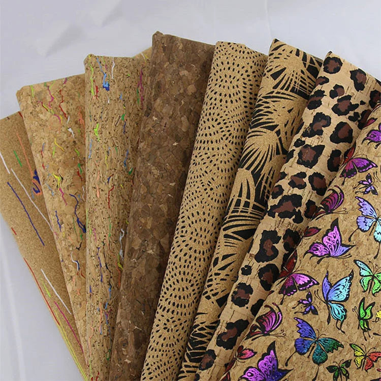 Deepeel WDD008 Synthetic Leather Fabric DIY Soft Cloth Material for Wallpaper Handbag Shoes Decoration Wood Grain PU Fabric