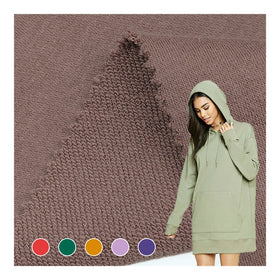 Factory Wholesale CVC Women's Hoodie Fabric Polyester Cotton Material Pure Terry Fabric for Sale