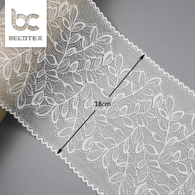 2026 French New Fashion Stretch Lingerie Nylon Lace Trim