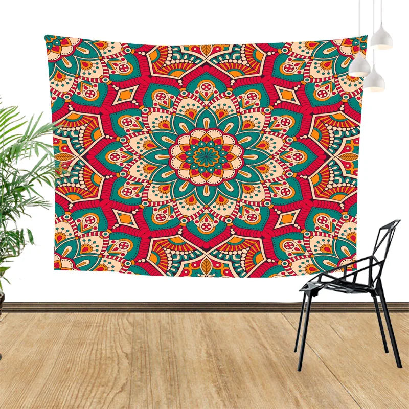 Mandala Tapestry Wall Hanging Sandy Beach Throw Rug Blanket Camping Tent Travel Mattress Bohemian Sleeping Pad Tapestries