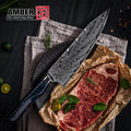 Custom 8 Inch Resin Handle Chef Knife with Japanese ASU10 Super Steel Core Professional Knifes for Chef