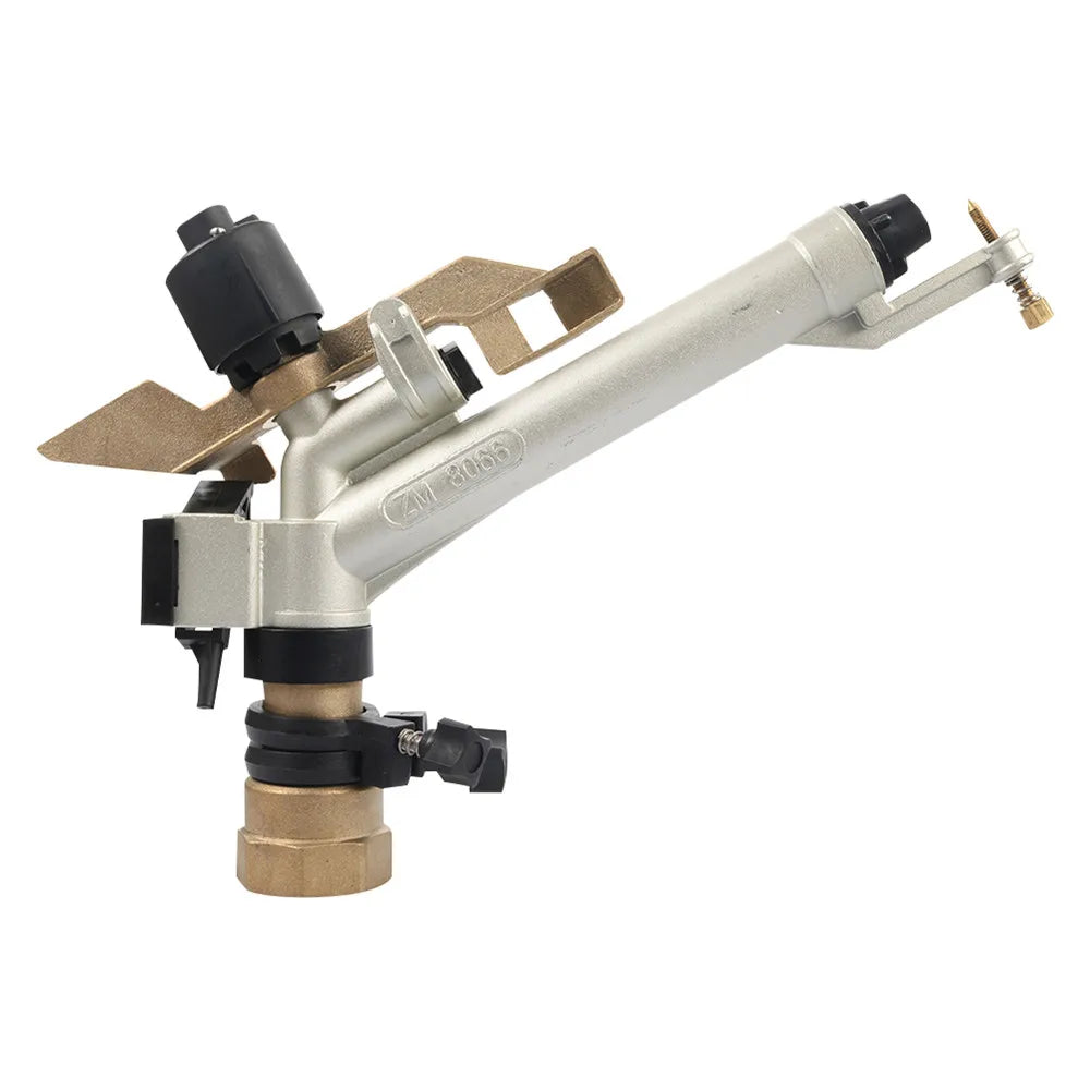 Metal 1.5 Inch Female Thread Long Range Rain Gun Sprinkler Irrigation System Agricultural Water Cannon Rain Gun Sprinkler MegaBDM