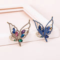 Trendy Colorful Crystal Butterfly Brooch Hollow Rhinestone Butterfly Brooch Pins Accessories