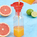 Reusable Clear Plastic Juice Bottles with Lids Square PET Beverage Bottles for Juicing Smoothies and Bulk Wholesale
