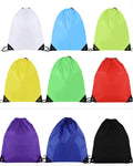 Promotional Custom Logo Printing Colorful Recoverable Polyester Drawstring Bag Sport Gym Travel Backpack Cinch Bags RanChen
