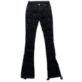 DENIMGUYS Custom Flared Pants Men High Street Heavy Industry Distressed Denim Flare Stacked Jeans for Men