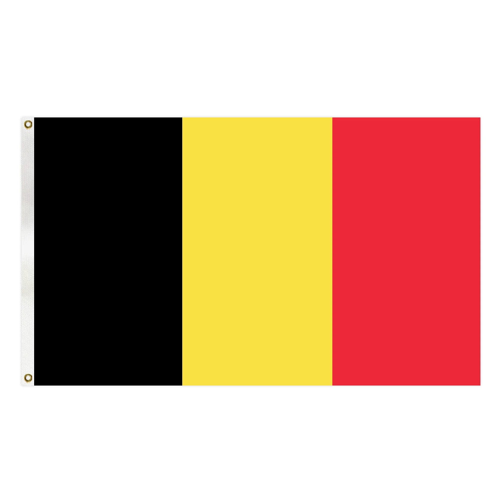 3X5FT Vivid Color and UV Fade Resistant All Different Countries Professional Flag Factory Durable Polyester Belgium Flag