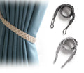 Modern Solid Color Hand-Woven High Density Curtains Accessories Curtain Tieback Rope Magnetic Tieback Buckle