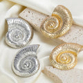 2023 New Arrival Fashion Jewelry Beach Conch Earrings Alloy Earrings Exaggerated Metal Jewelry Women Sea Shell Earring Wholesale