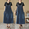 Boutique Wholesale 2025 Summer New Retro Drawstring Waist Slimming Camisole Women's Dress