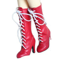 Factory Customizable 16" High Heel Long Boots 1/3 BJD/DD Girl Doll Shoes Educational Toy DIY Cartoon Mini Toys PU Patent Leather