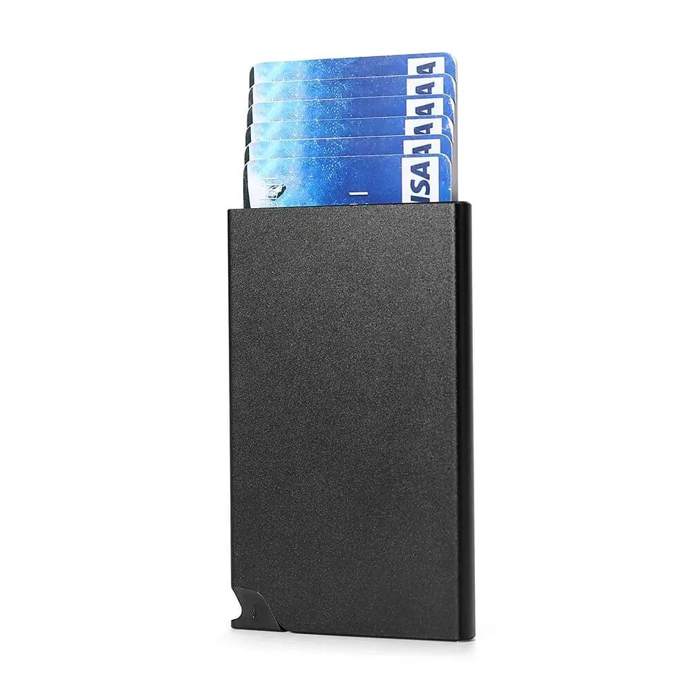 Factory Direct Modern Professional Business Card Holder Case RFID Protection Super Light Weight Quick Access Customizable Logo