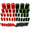 Rubber Screw End Cover Plastic Tube Hub Thread Protector Push-fit  for Pipe Black M2 M2.5 M3 M4 M5 M6  M10 Assort