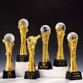 Sports Crystal Trophies and Awards Custom Basketball Championship Football Soccer Golf Award Crystal Trophies Badminton Trophy