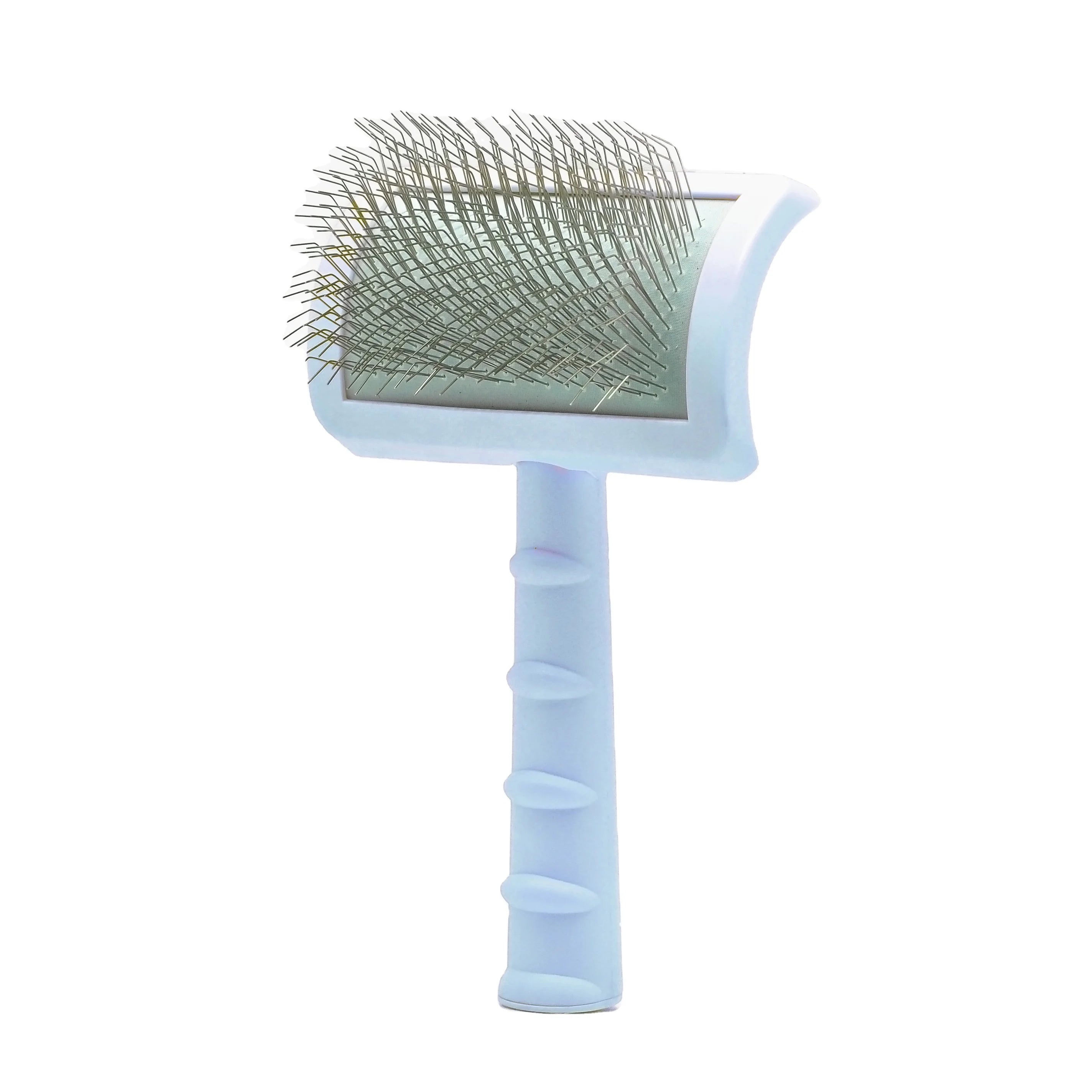 Baoli Oem Brosse Pour Animaux Large Curved Back Long Pins Slicker Brush Dog Grooming Efficient With Difficult Coats Pet Brush