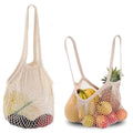 Reusable Grocery Cotton Net Bag Washable Foldable Net Tote String Mesh Shopping Net Bag
