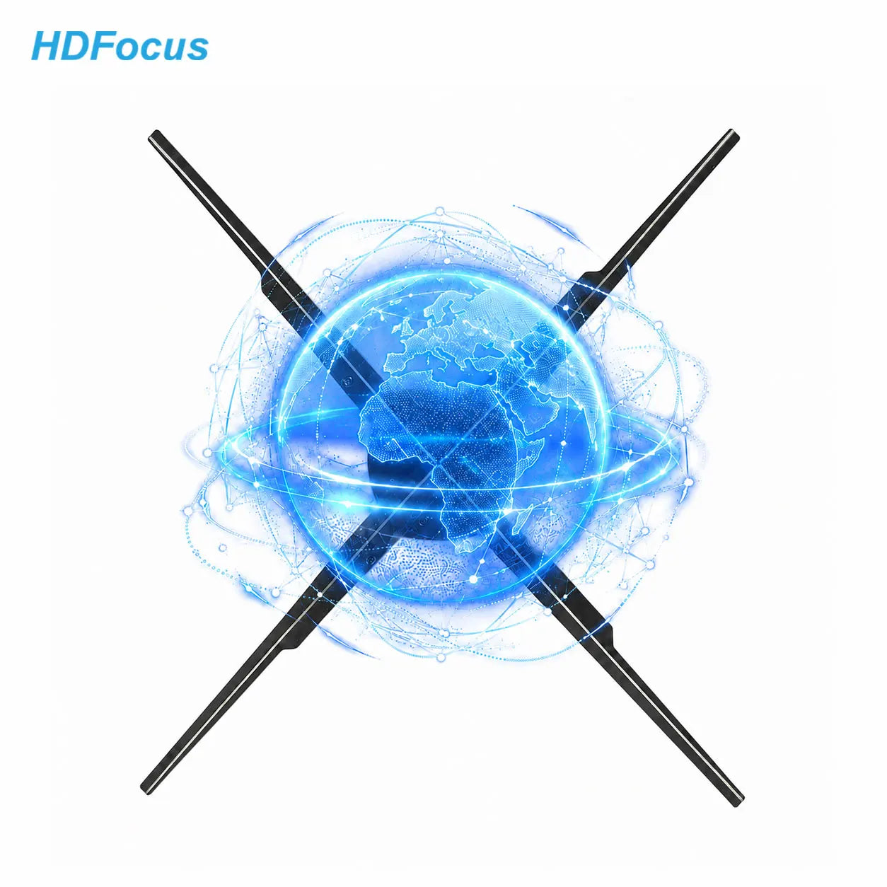 65cm 3D Hologram LED Fan with WiFi Wall Mount 3D Projector Holographic Display for Advertising