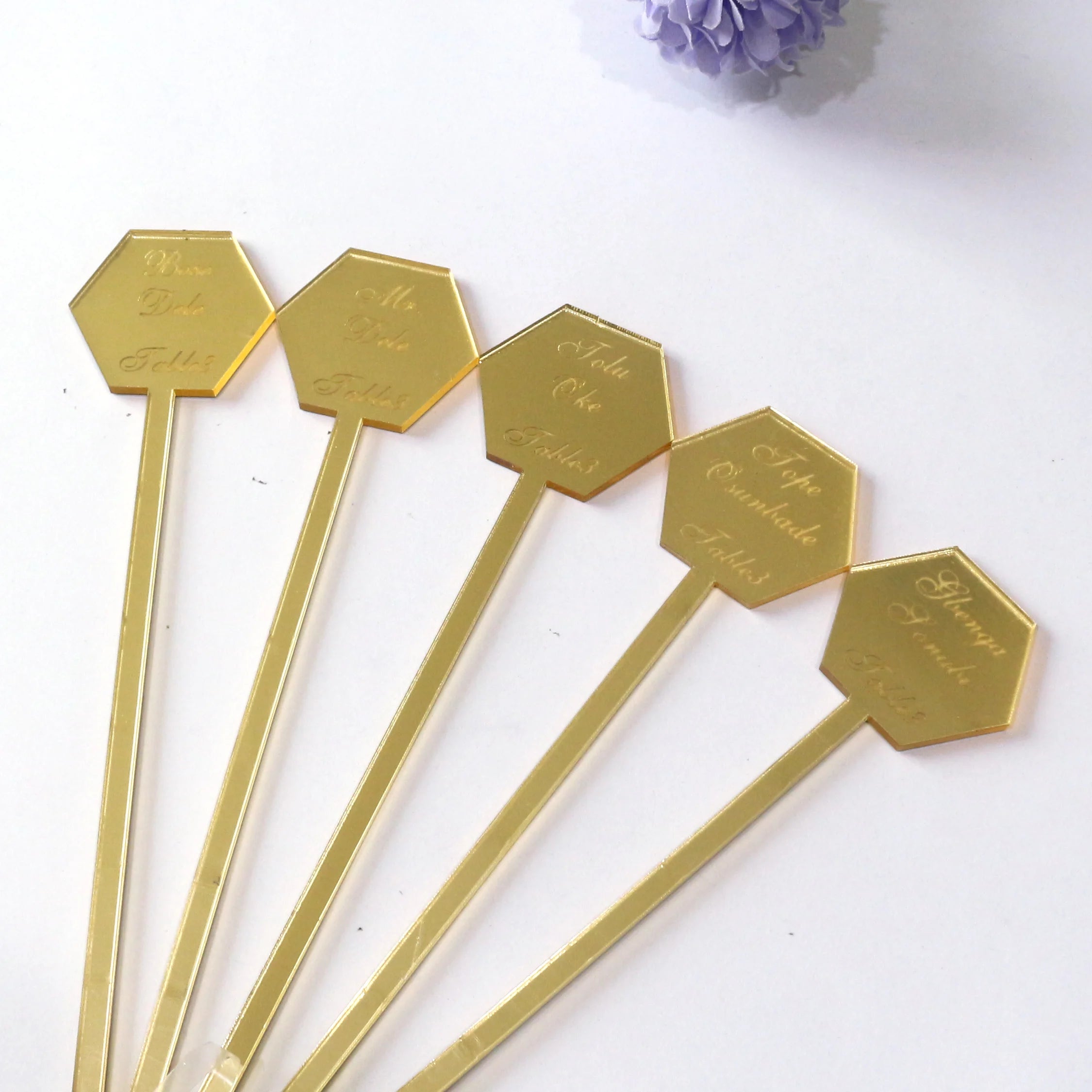Engrave Different Names Drink Stirrers Acrylic Cocktail Stirrers Laser Cut Wedding Decor Drink Stirrers Swizzle Sticks