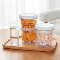Customized Retractable Vacuum-sealed Jar Round Wholesale Kitchen Food Storage Container Moisture-proof Storage Jar With Lid